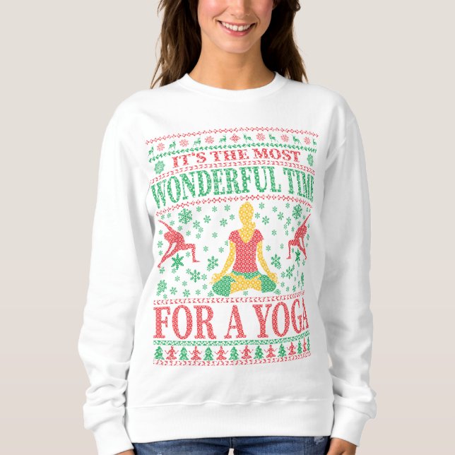SWEATSHIRT YOGA NOËL DOUX  (Devant)