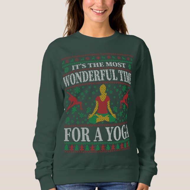 SWEATSHIRT YOGA NOËL DOUX (Devant)