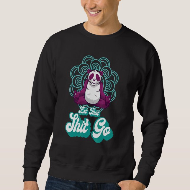 Sweatshirt Yoga Panda Meditation Cute Pandas Animal  Yoga Pos (Devant)