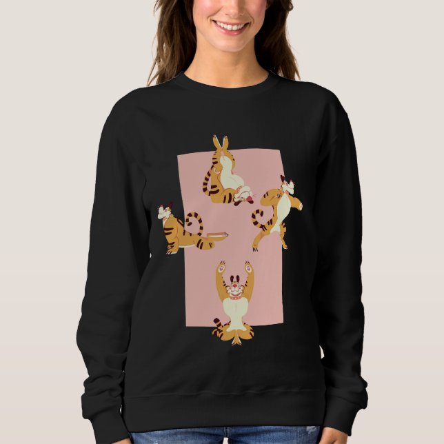 Sweatshirt Yoga Tiger (Devant)