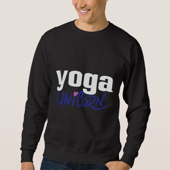 Sweatshirt Yoga Unicorn (Devant)