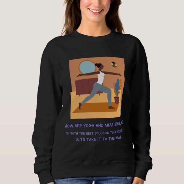 Sweatshirt Yoga Vs Mixed martial art (Devant)