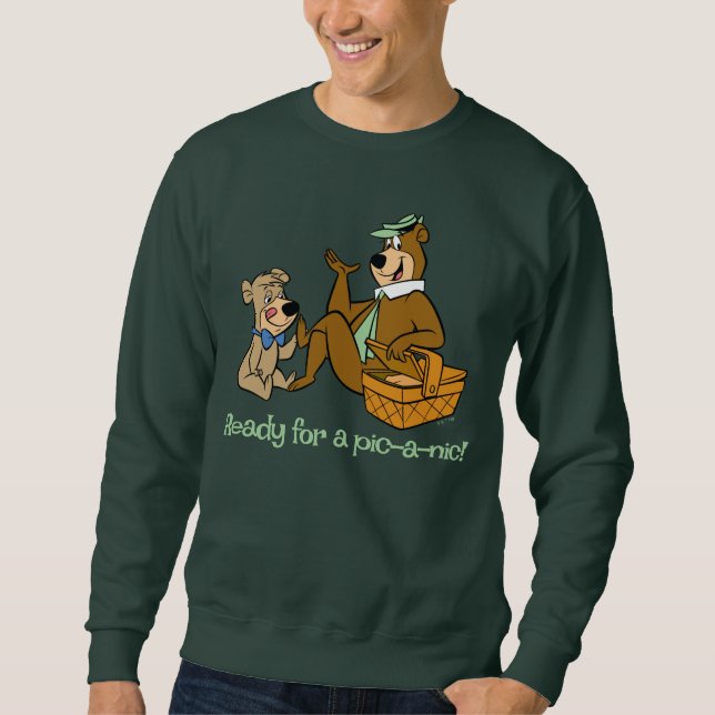 Sweatshirt Yogi Bear et Boo-Boo pique-nique Snack (Devant)