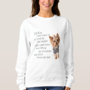 Sweatshirt Yorkie Dog cite des femmes