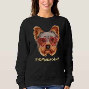 Sweatshirt Yorkie Maman Léopards Yorkshire Terrier Mama