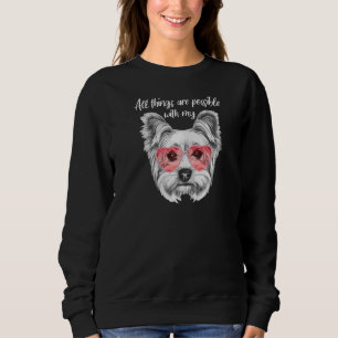 Sweatshirt Yorkie Maman Yorkshire Terrier Yorkie Designs Chie