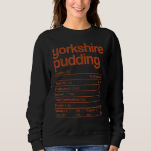 Sweatshirt Yorkshire Pudding Nutrition Fact Thanksgiving Chri