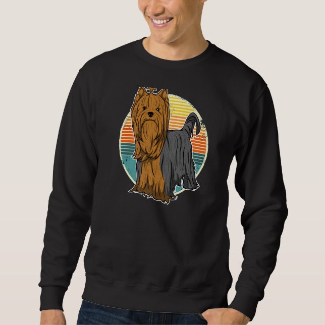 Sweatshirt Yorkshire Terrier Chien Vintage 25 (Devant)