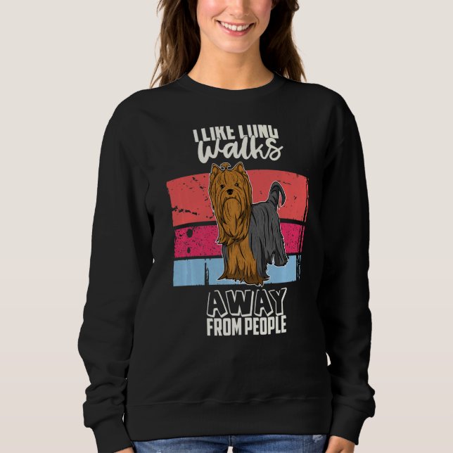 Sweatshirt Yorkshire Terrier Chien Vintage 30 (Devant)