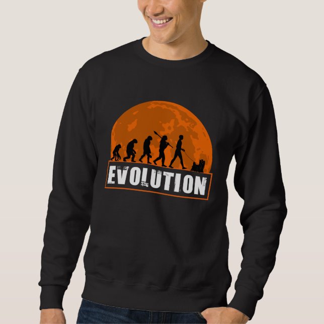 Sweatshirt Yorkshire Terrier Dog Dad Human Evolution (Devant)