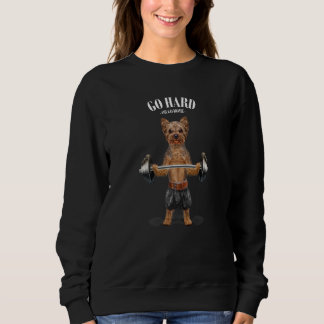 Sweatshirt Yorkshire Terrier Dog Muscle entraînement Poids-li