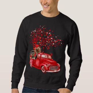 Sweatshirt Yorkshire Terrier équitation Camion Valentine Butt