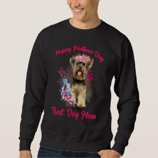 Sweatshirt Yorkshire Terrier Fleur Joyeuse Fête des Mères À L