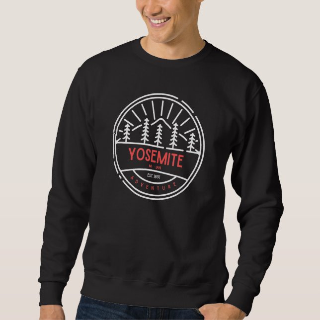 Sweatshirt Yosemite Adventure Explorer Outdoor Camping Hiking (Devant)
