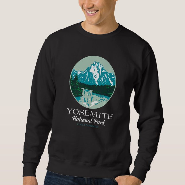 Sweatshirt Yosemite National Park California vintage retro (Devant)