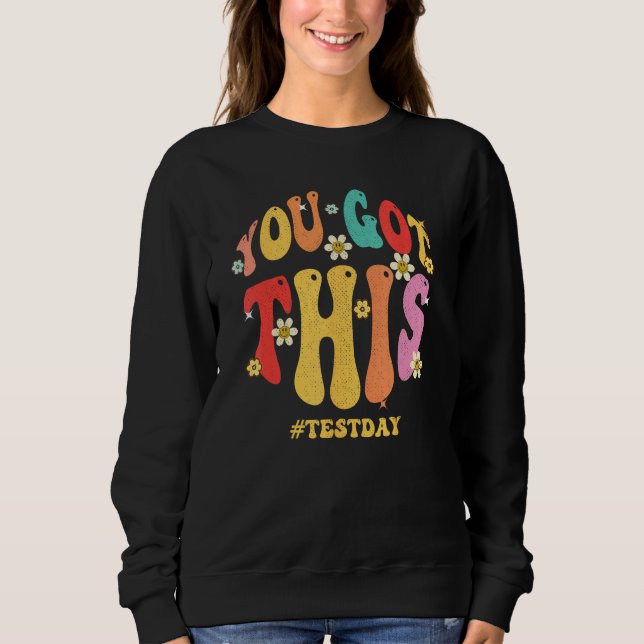 Sweatshirt You Got This Rock the Test Day Kids Boys Girl Teac (Devant)