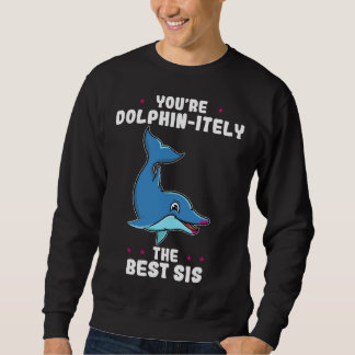Sweatshirt You re Dolphin itely The Best Sis Siblings Day Dol