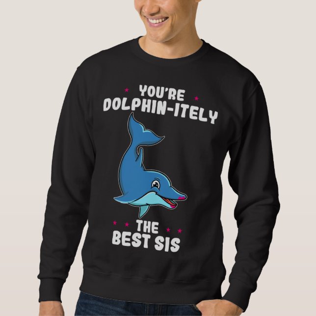 Sweatshirt You re Dolphin itely The Best Sis Siblings Day Dol (Devant)