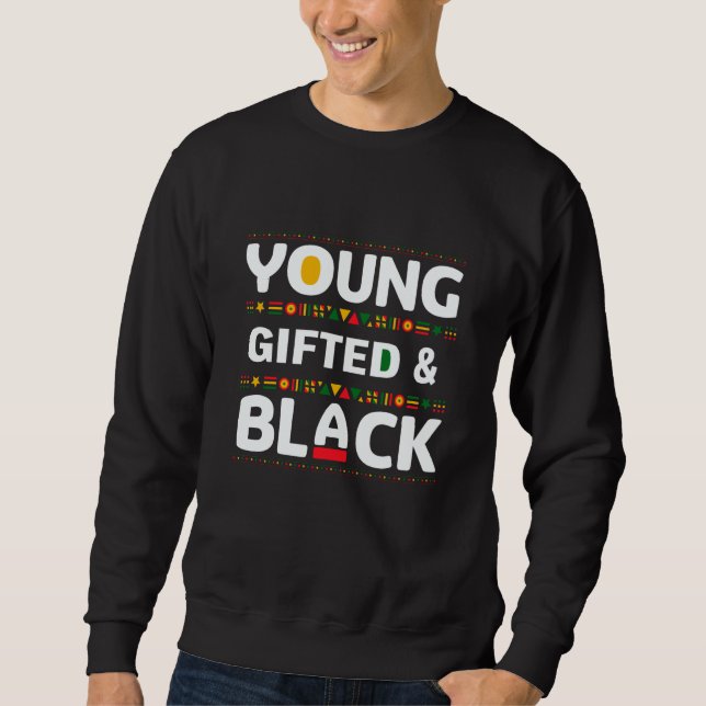 Sweatshirt Young ed And Black Black Pride Costume Men Women (Devant)