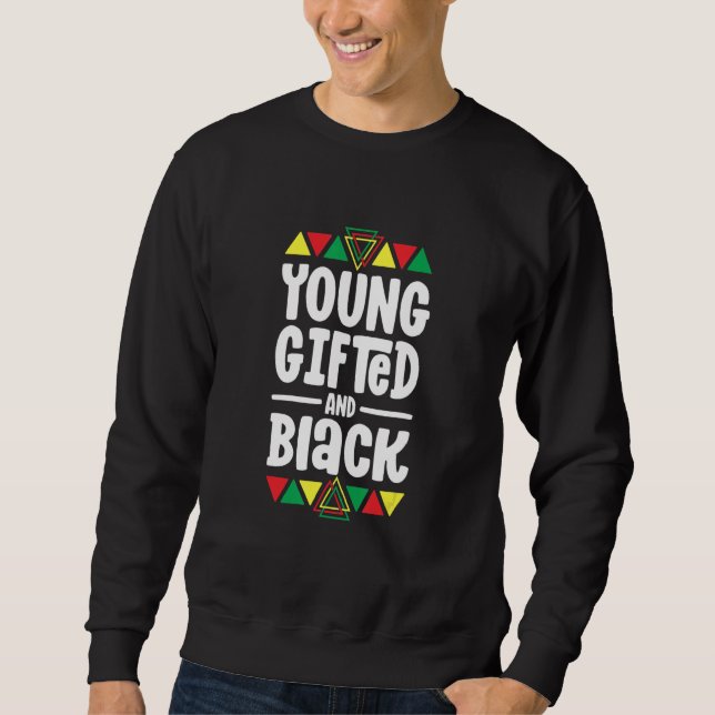 Sweatshirt Young Gifted And Black History Shirts For Kids Boy (Devant)