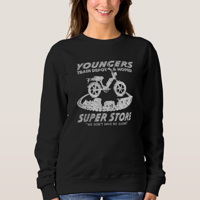 Sweatshirt Youngers Train Depot & Moped Super Store (Devant)