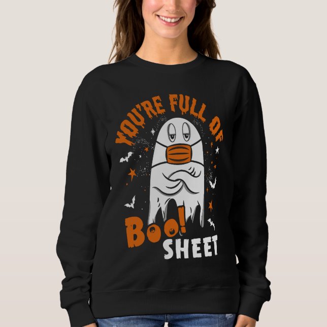 Sweatshirt You're Full Of Boo Sheet  Halloween Sayings (Devant)
