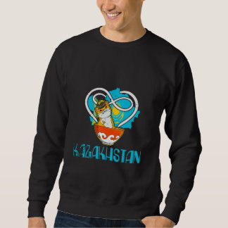 Sweatshirt Yourte République du Kazakhstan Qazaqstan drapeau
