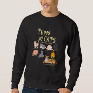 Sweatshirt Ypes Of Cat Comparison Animal Pet Kitten