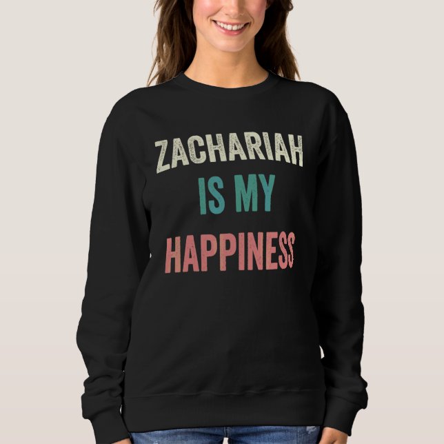 Sweatshirt Zachariah Est Mon Bonheur (Devant)
