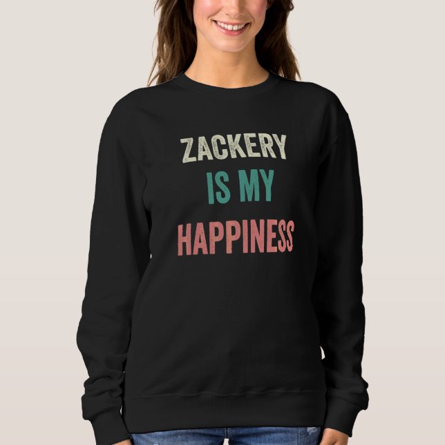 Sweatshirt Zackery est mon bonheur   (Devant)