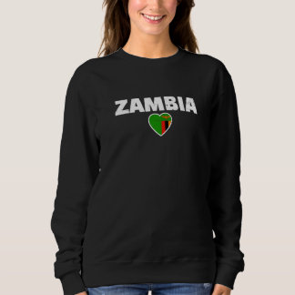 Sweatshirt Zambia Proud Zambian Flag  