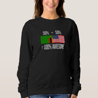 Sweatshirt Zambian Roots Zambia Zambian American Premium