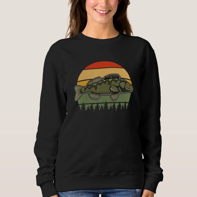 Sweatshirt Zander Fogosch Fisherman Fishing Humor (Devant)
