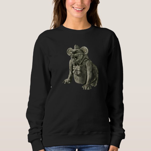 Sweatshirt Zapotec Bat Dog Pottery Urn   (Devant)