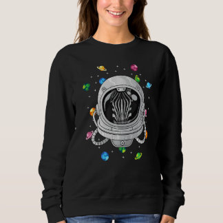 Sweatshirt Zebra Astronaut Animal Deep In Space Cosmic Univer