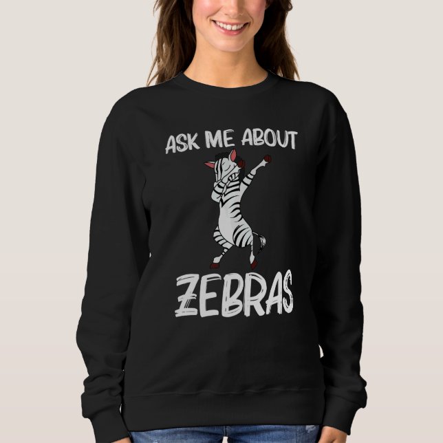 Sweatshirt Zebra For Men Women African Zoo Animal   1 (Devant)