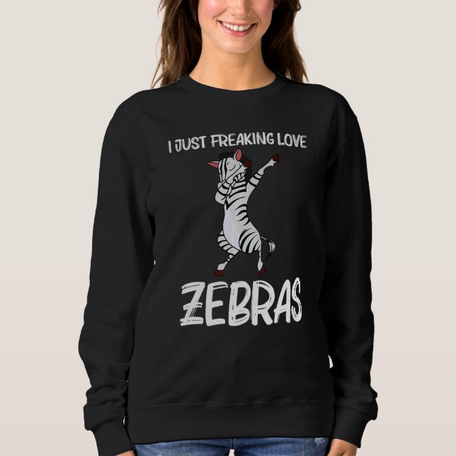 Sweatshirt Zebra For Men Women African Zoo Animal   7 (Devant)