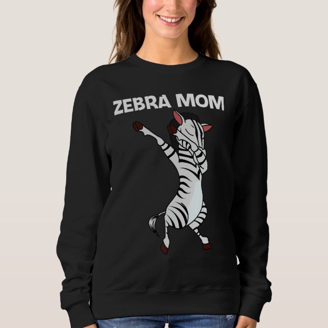 Sweatshirt Zebra For Mom Mother African Zoo Animal (Devant)