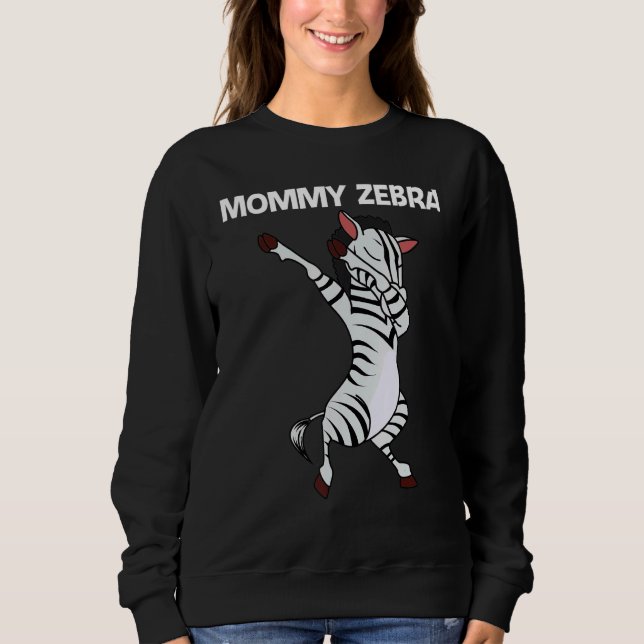 Sweatshirt Zebra For Women Mom African Zoo Animal   (Devant)
