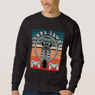Sweatshirt Zebra Gamer Can't Hear You I'm Gaming Zebra Gamer 