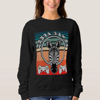 Sweatshirt Zebra Gamer ne peut pas vous entendre Je suis en t
