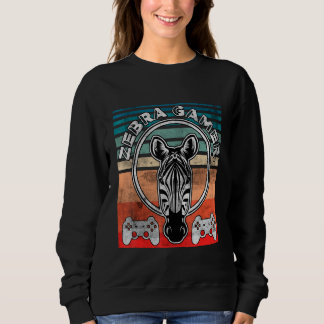 Sweatshirt Zebra Gamer Ne peut pas vous entendre Je suis en t