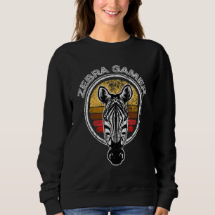 Sweatshirt Zebra Gamer ne peut pas vous entendre Je suis Jeu