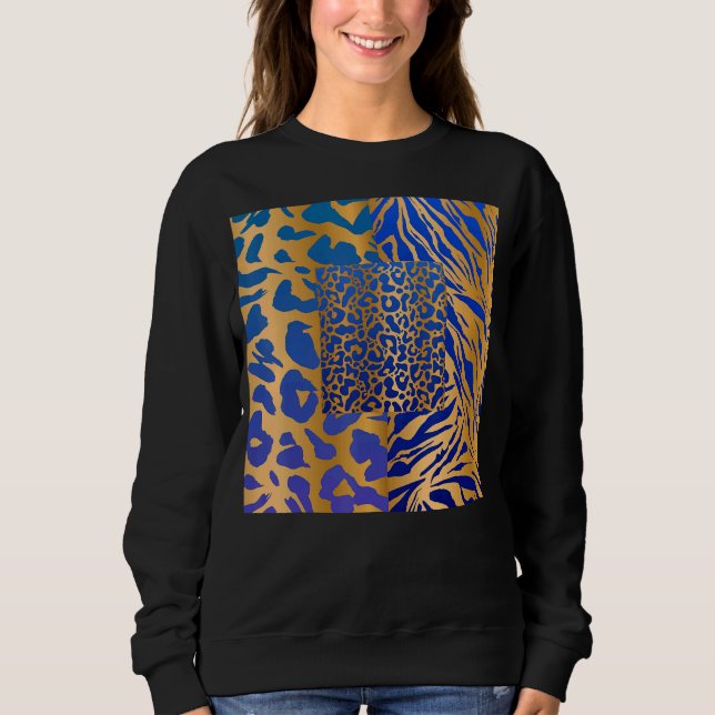 Sweatshirt Zebra Panther Cheetah Animal Safari Imprimer (Devant)