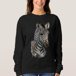 Sweatshirt Zebra Watercolor