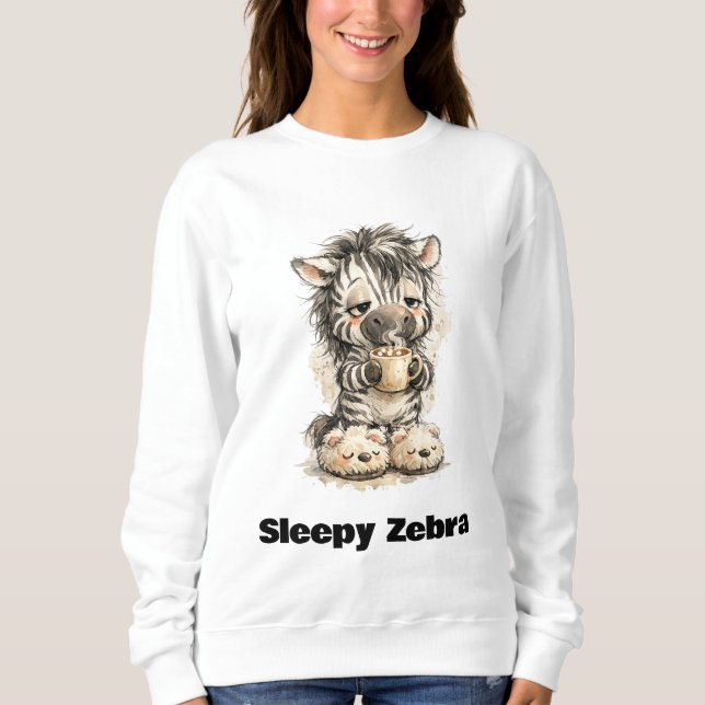 Sweatshirt Zèbre Endormi (Devant)