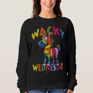 Sweatshirt Zèbre Licorne Mercredi Farfelu Coloré