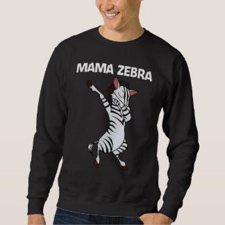 Sweatshirt Zèbre pour femme maman animal de zoo africain 1