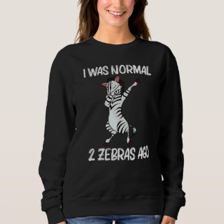 Sweatshirt Zèbre pour hommes femmes animal de zoo africain