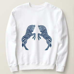 Sweatshirt Zèbres bleus